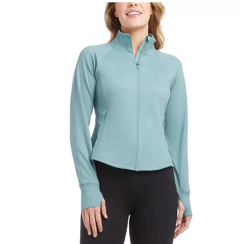 Jockey Ladies' Yoga Jacket, Artic Blue, Size M. BM